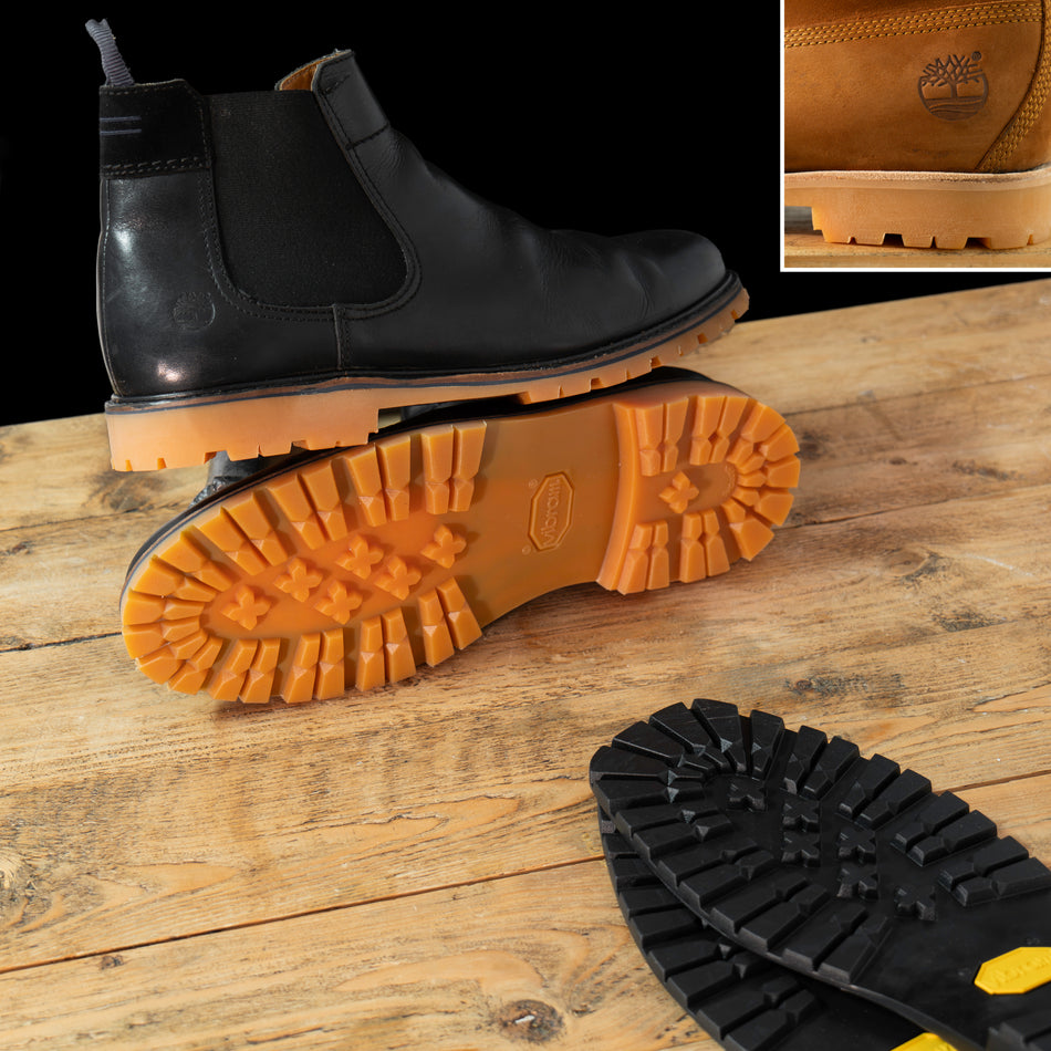 Chelsea Boots Neubesohlung mit Mock-Welt