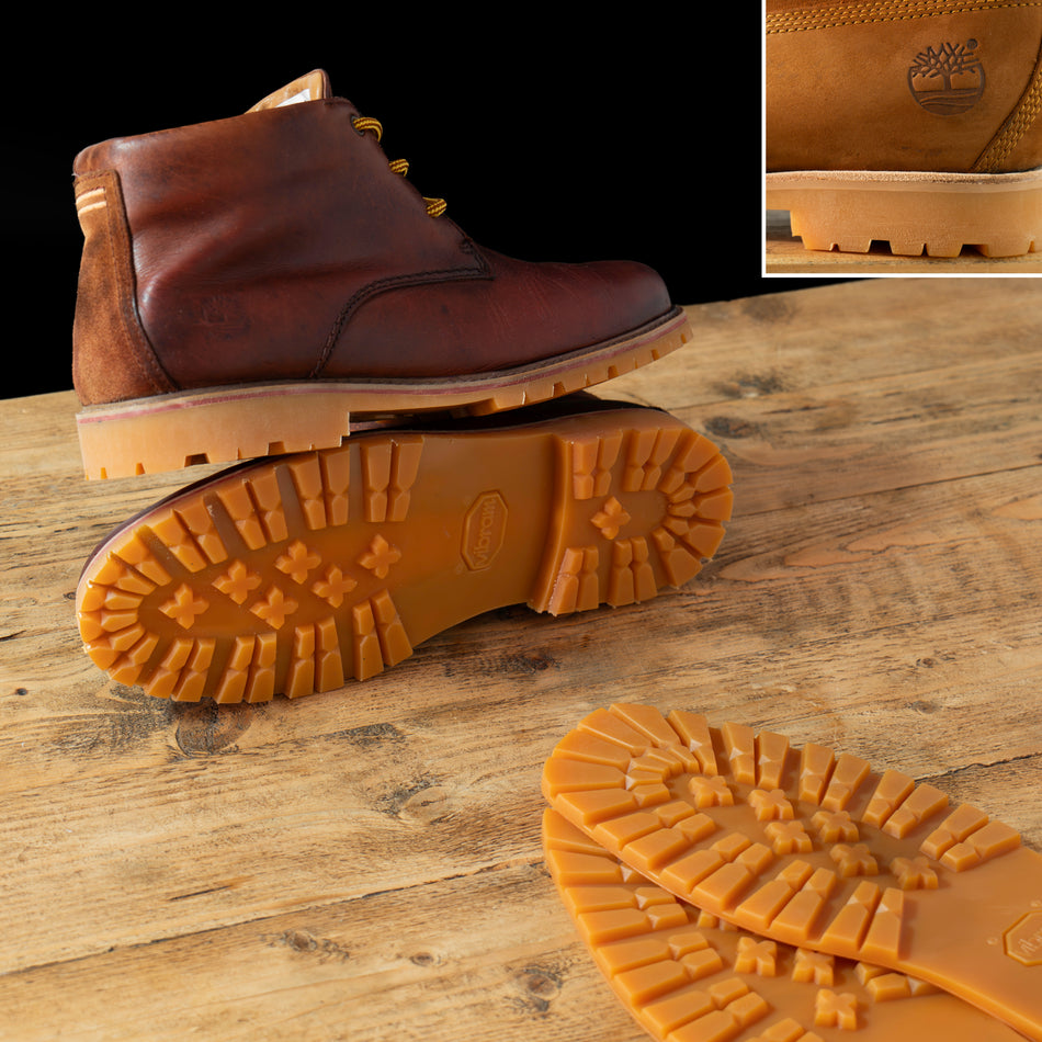 Chukka-Stiefel-Sohlenersatz mit Zwischensohle und Rahmen